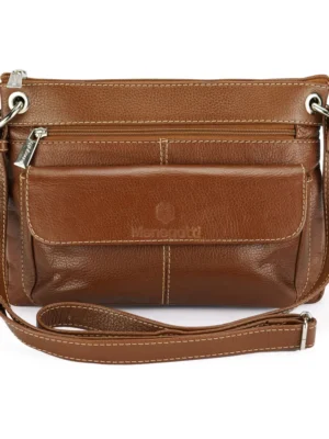 Bolsa Feminina Transversal de Couro